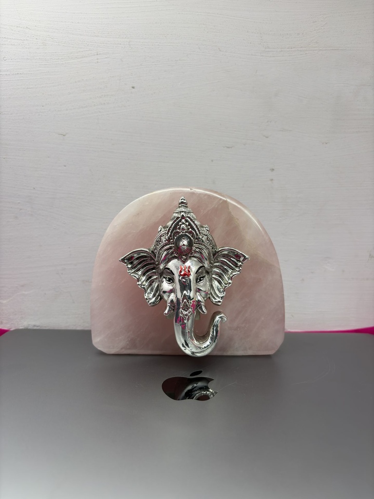 Ganesh Ji with Rose Quartz